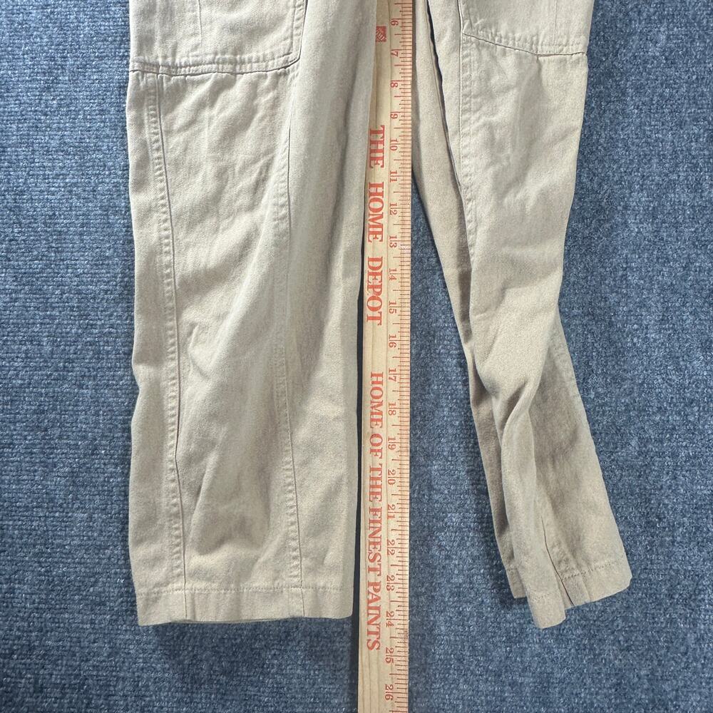 7 For All Mankind Womens S Khaki Utility Cargo Pants Elastic Waist Tan - Picture 5 of 6